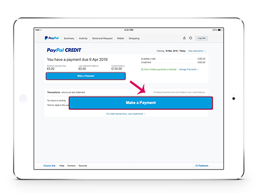 Terms & Conditions of PayPal Credit