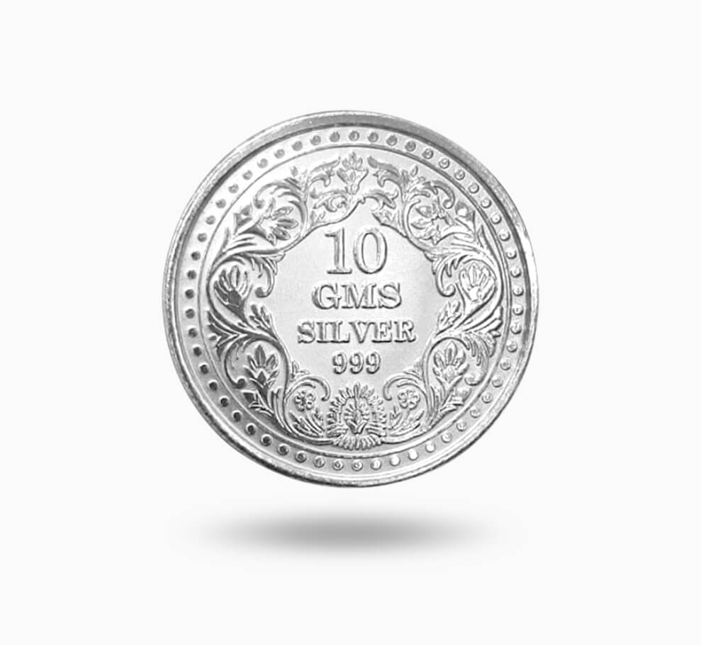 Fine Silver Coin 10 gram - Sawansukha Jewellers