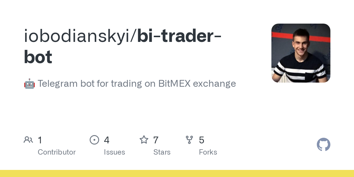 GitHub - iobodianskyi/bi-trader-bot: 🤖 Telegram bot for trading on BitMEX exchange