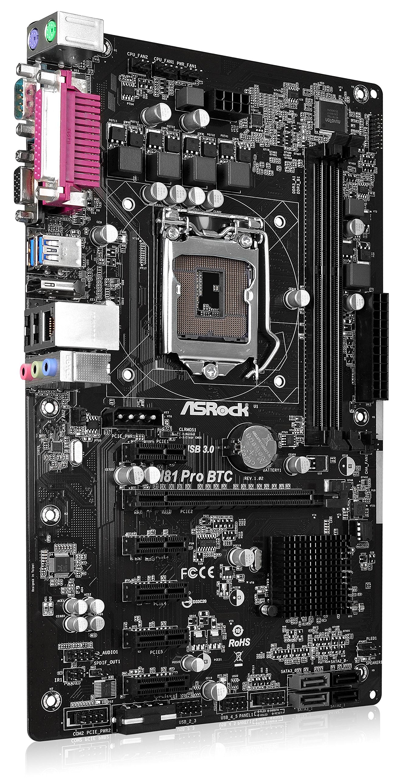 Motherboard specification ASRock H81 Pro BTC R