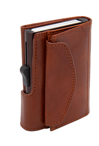 By Emma | C-Secure XL Vegetable Leather Coin Wallet - Gun – ByEmma