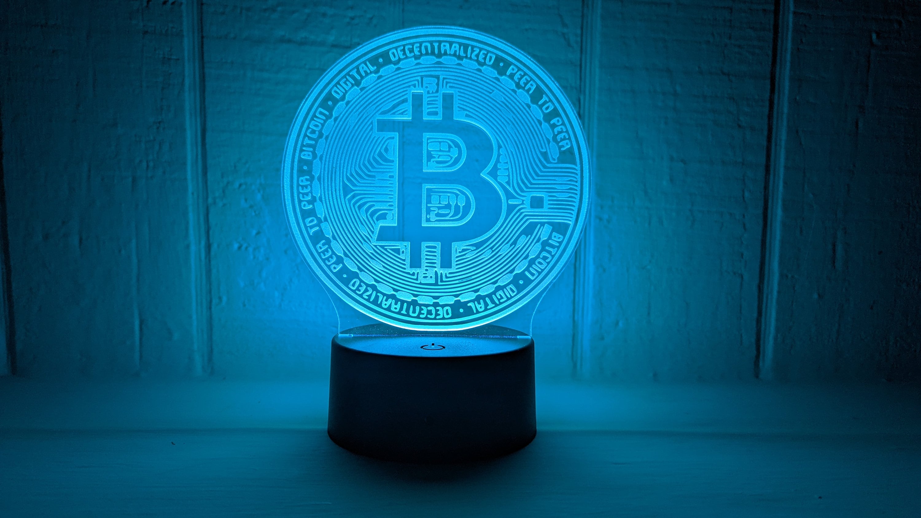 3D Bitcoin Led Light