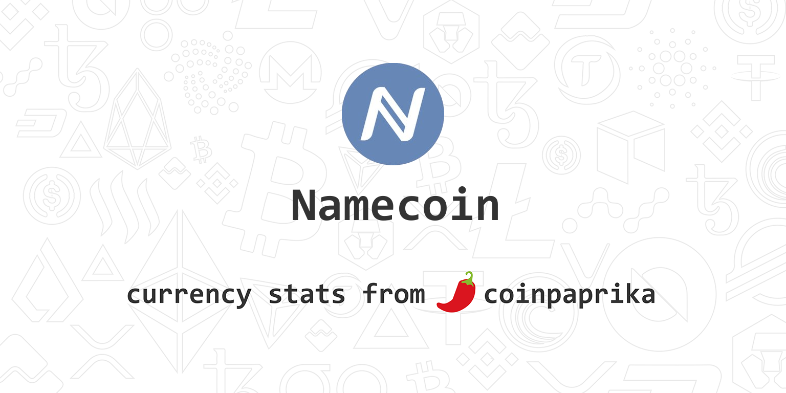 Namecoin Price Today - NMC Price Chart & Market Cap | CoinCodex