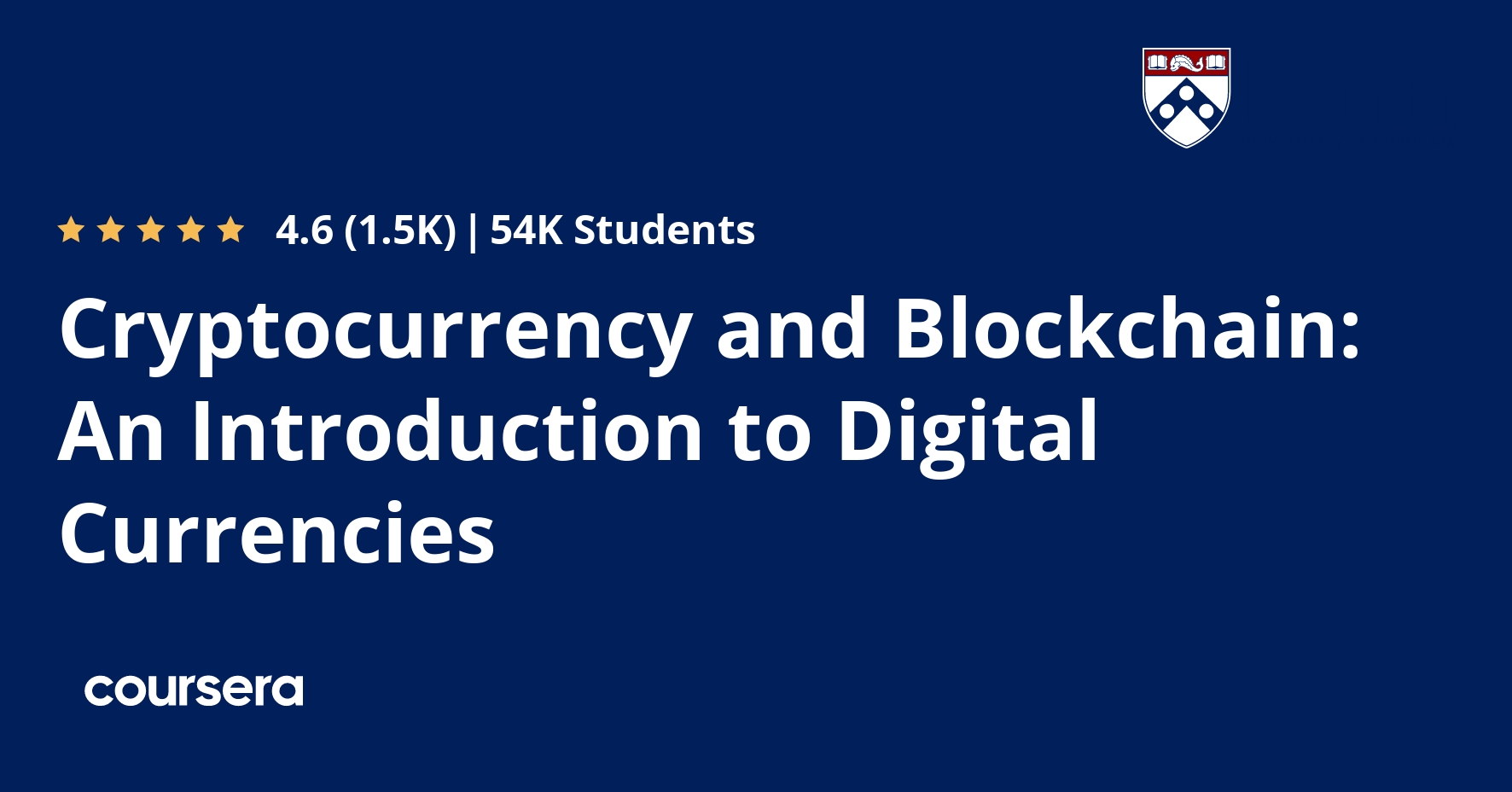 Blockchain and Cryptocurrency Explained - Coursera | DataKwery