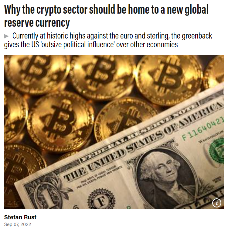 Cryptoverse: 10 billion reasons bitcoin could become a reserve currency | Reuters