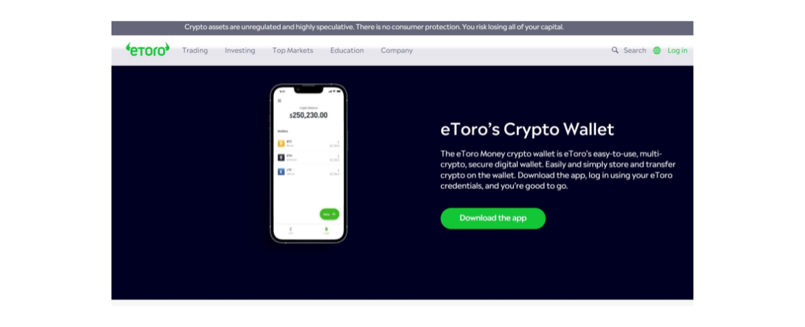 eToro Wallet Review | Fees, Platforms, Safety & App & More