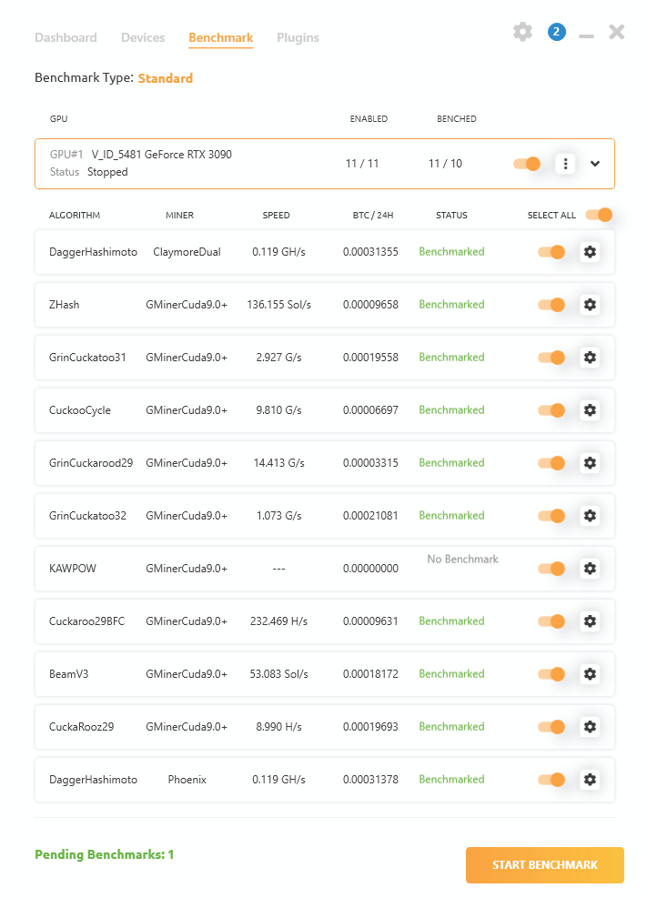 Mining with NVIDIA GeForce RTX - BetterHash Calculator