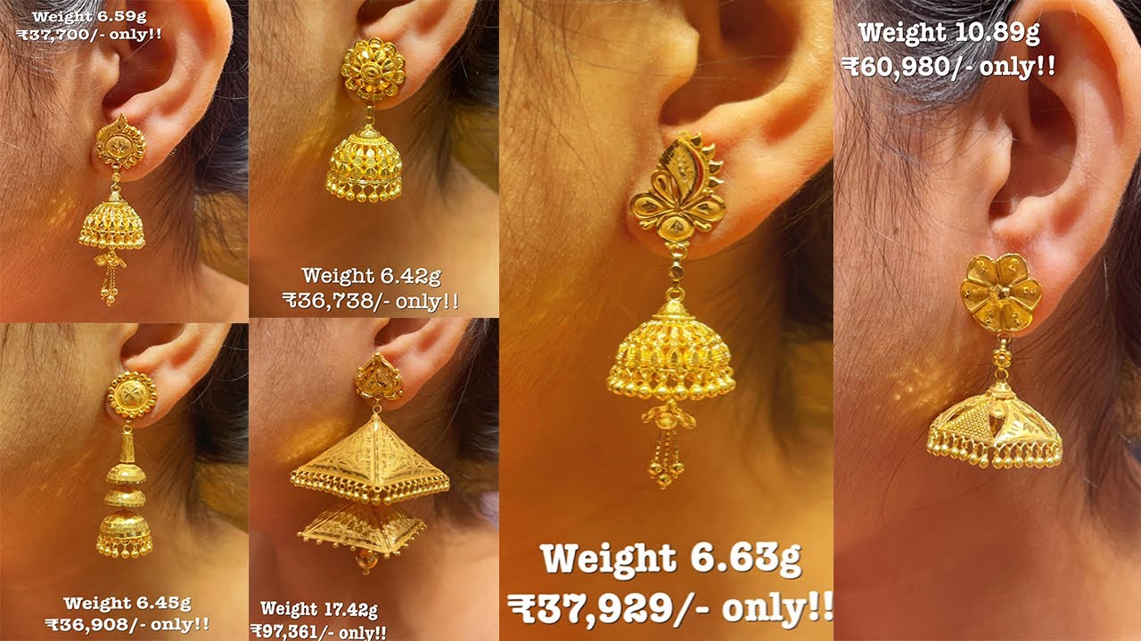 Buy Exclusive Gold Earrings Jewellery Online from Senco