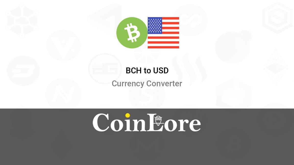 BCHUSD Converter | BCHUSD Rate | Cryptocurrency Converter | IFCM India