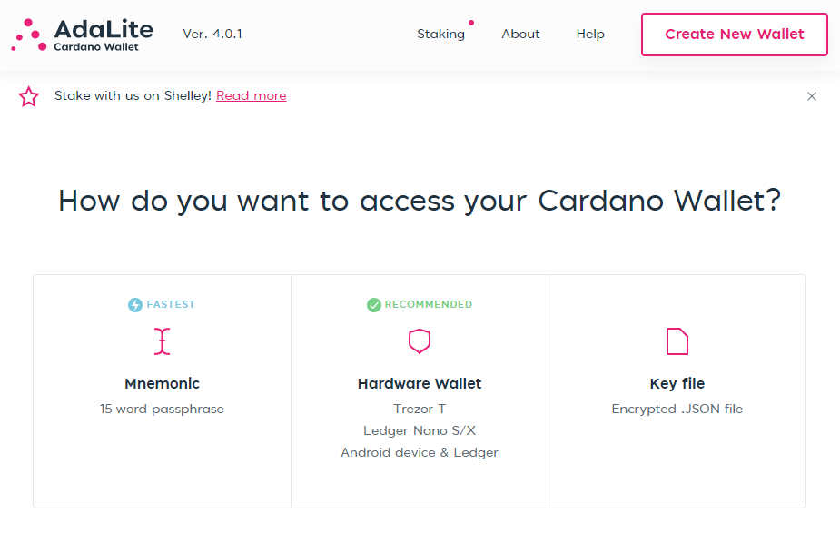 Cardano Staking | Ledger