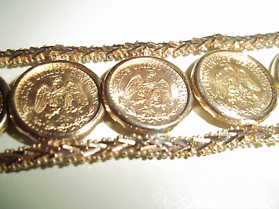 Mexican dos pesos 2 pesos gold bracelet | Gold bracelet, Gold, Bracelets