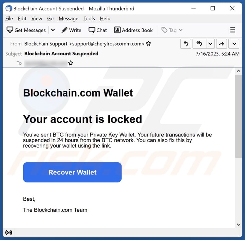 How to recover a blockchain wallet password or wallet