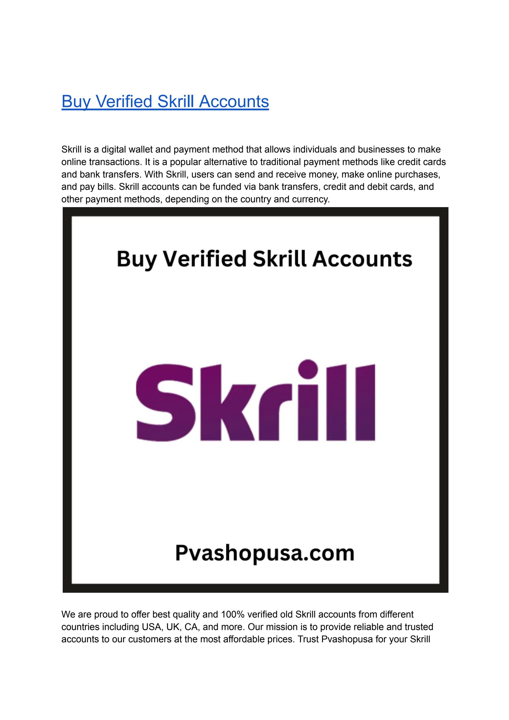 Online Wallet for Money Transfers & Online Payments | Skrill