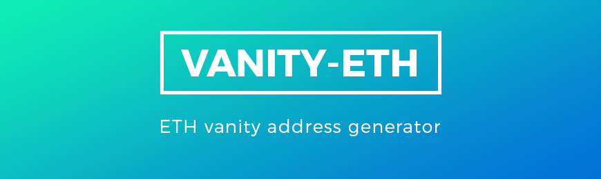 Vanity-ETH | Ethereum vanity address generator