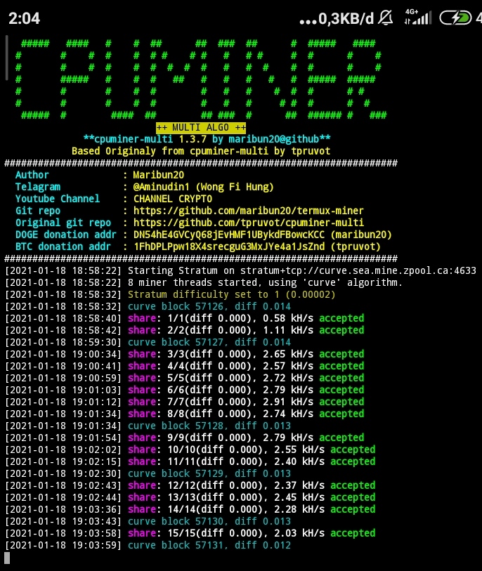 Liberty Pool / Termux Mining Script · GitLab