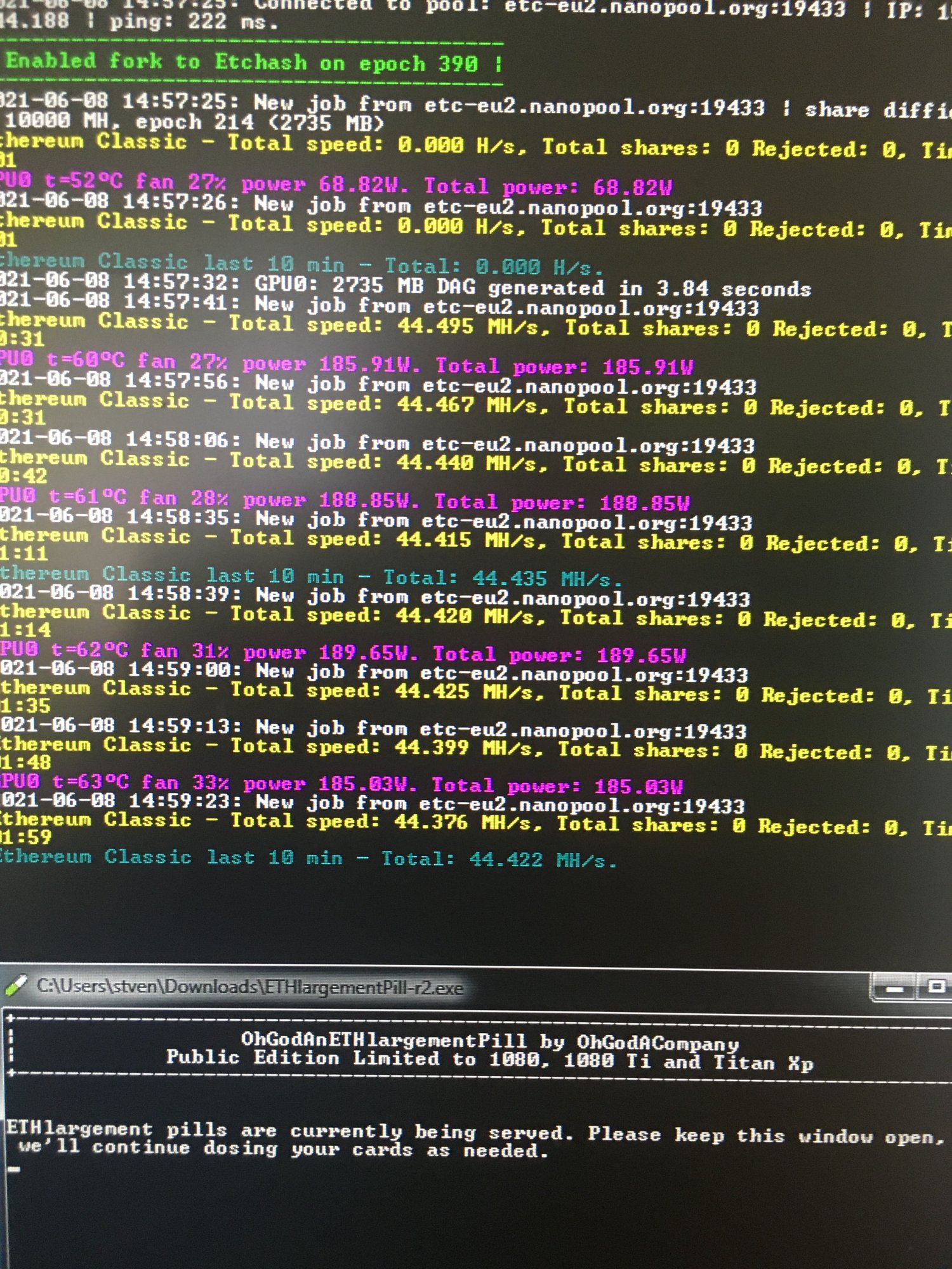 GTX Ti Mining Settings