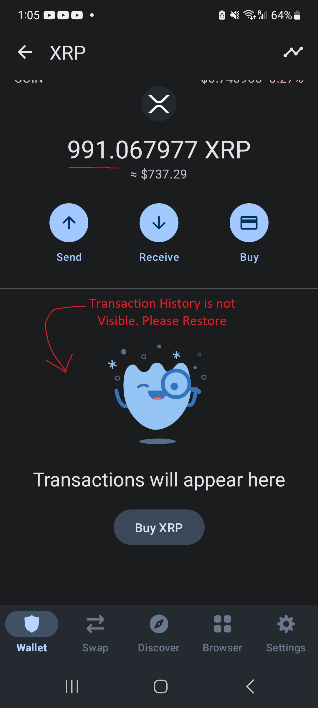 My XRP(Ripple) Transaction History is Missing? - English - Trust Wallet