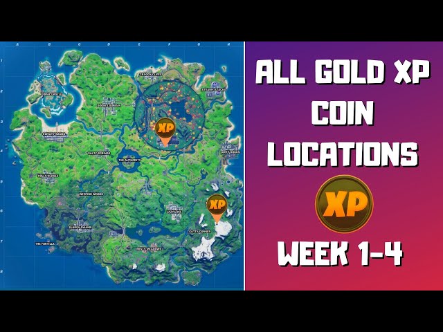 Fortnite: Season 4 Week 6 XP Coin Locations