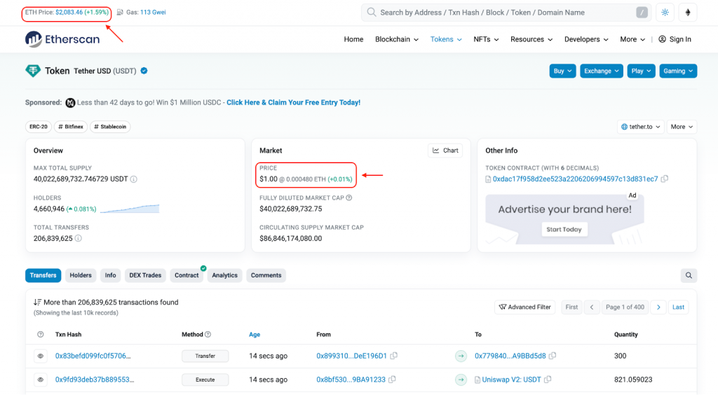 Etherscan - The Ethereum Blockchain Explorer | Digital Skills and Jobs Platform