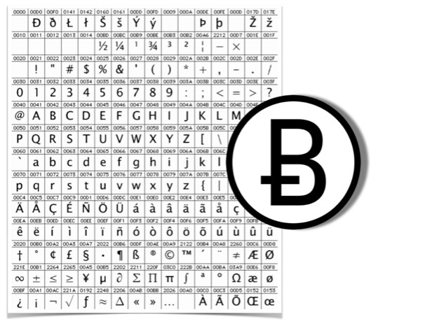 List of Unicode Characters of Category “Currency Symbol”