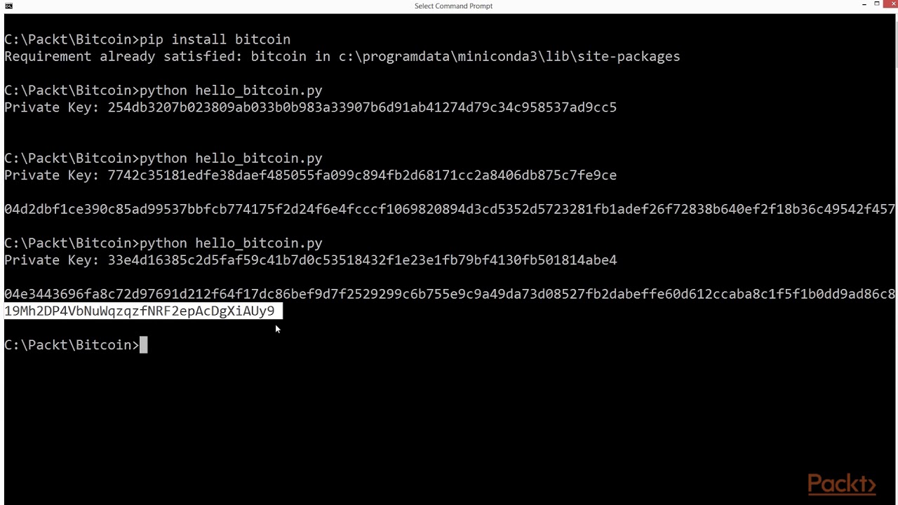 How to create a Bitcoin wallet address from a private key