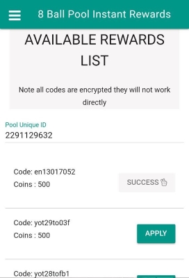 Pool Instant Rewards - Free coins APK Download for Android - Latest Version