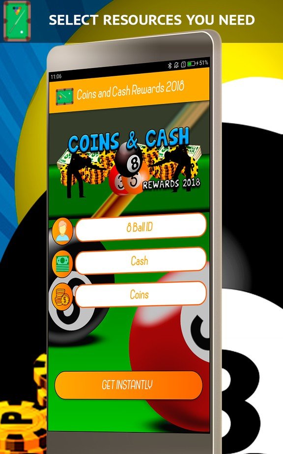 Download Free coins - Pool Instant Rewards lite android on PC