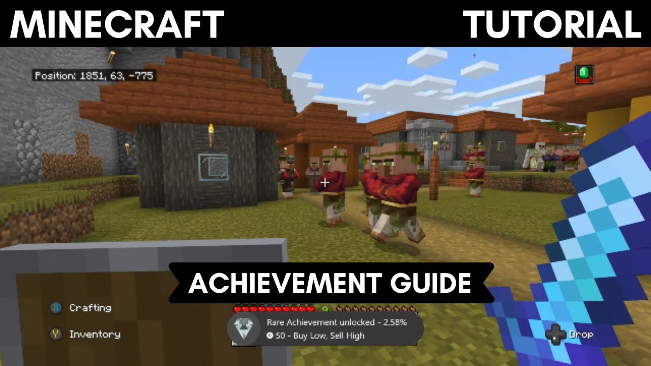 Buy Low, Sell High achievement in Minecraft (Nintendo Switch)