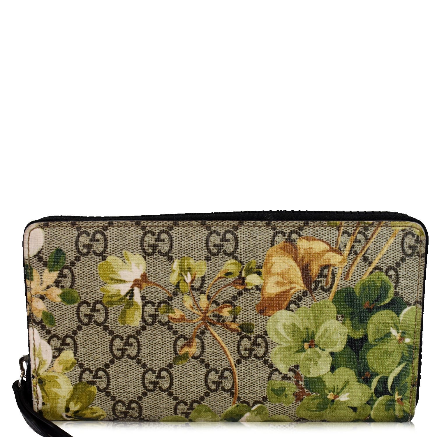 Gucci GG Supreme Blooms Zip Around Long Wallet | LAB