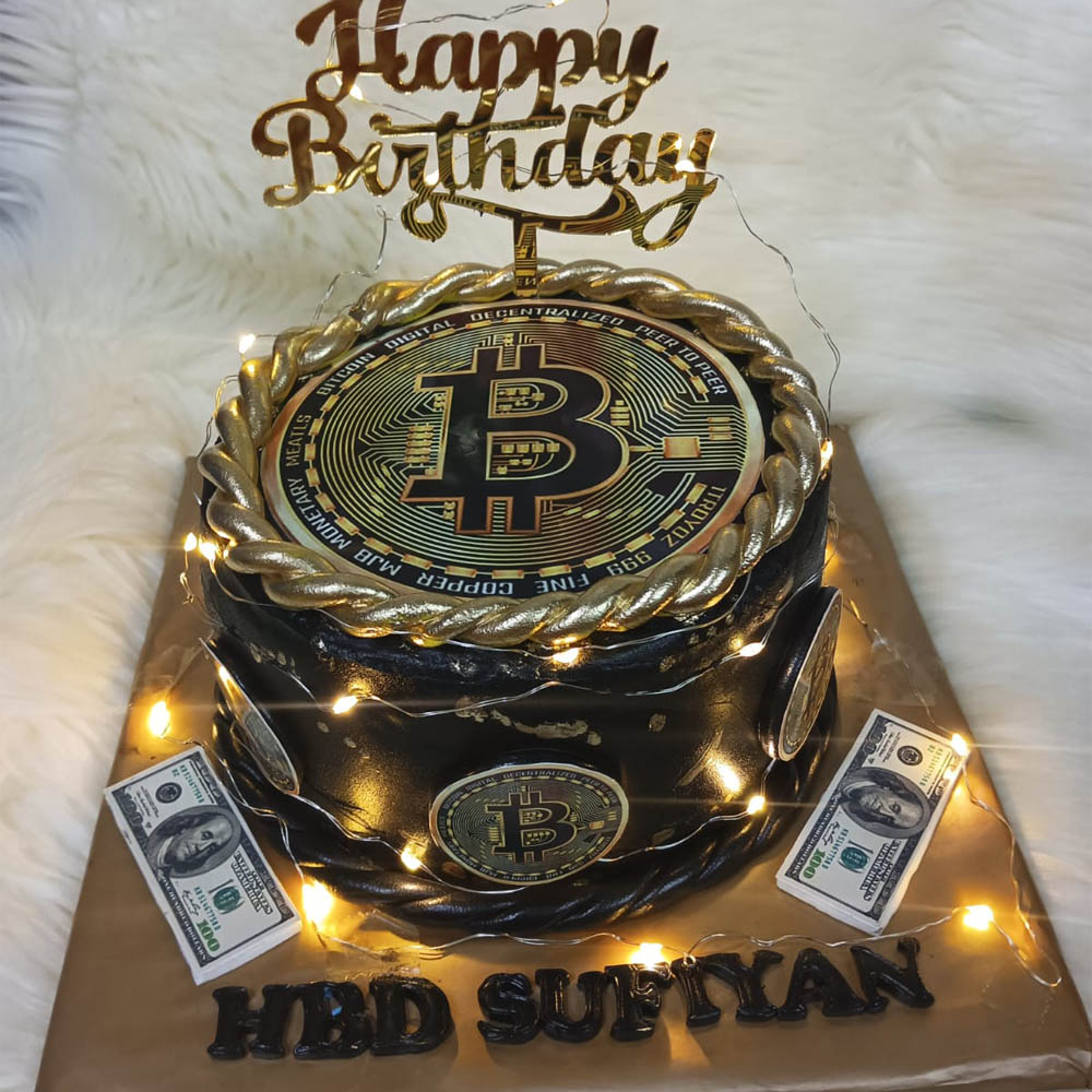 Buy Bitcoin Birthday Cake | Cryptocurrency Celebration