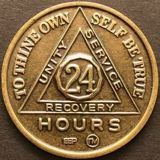 24 Hours AA Medallions – RecoveryChip