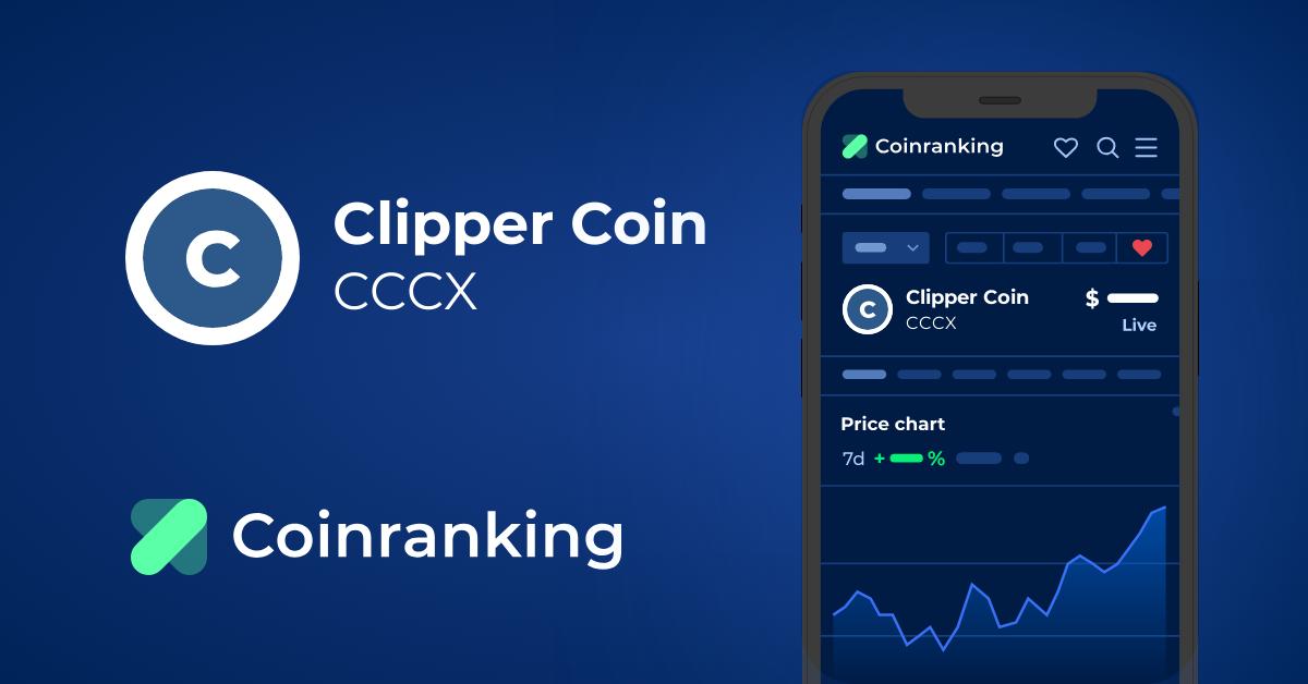 Clipper Coin Price Today - CCCX to US dollar Live - Crypto | Coinranking