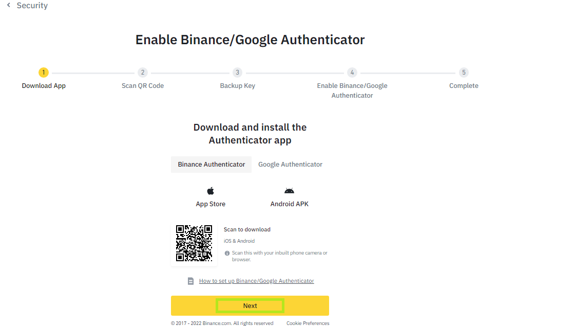 How to enable Two-Factor Authentication (2FA) for Binance