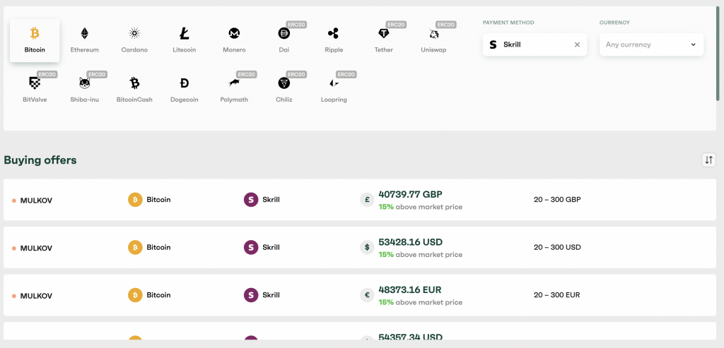 Buy Bitcoin using Skrill on Totalcoin