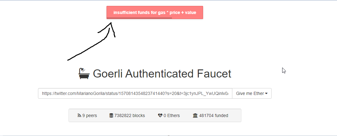 Ethereum Goerli Faucet