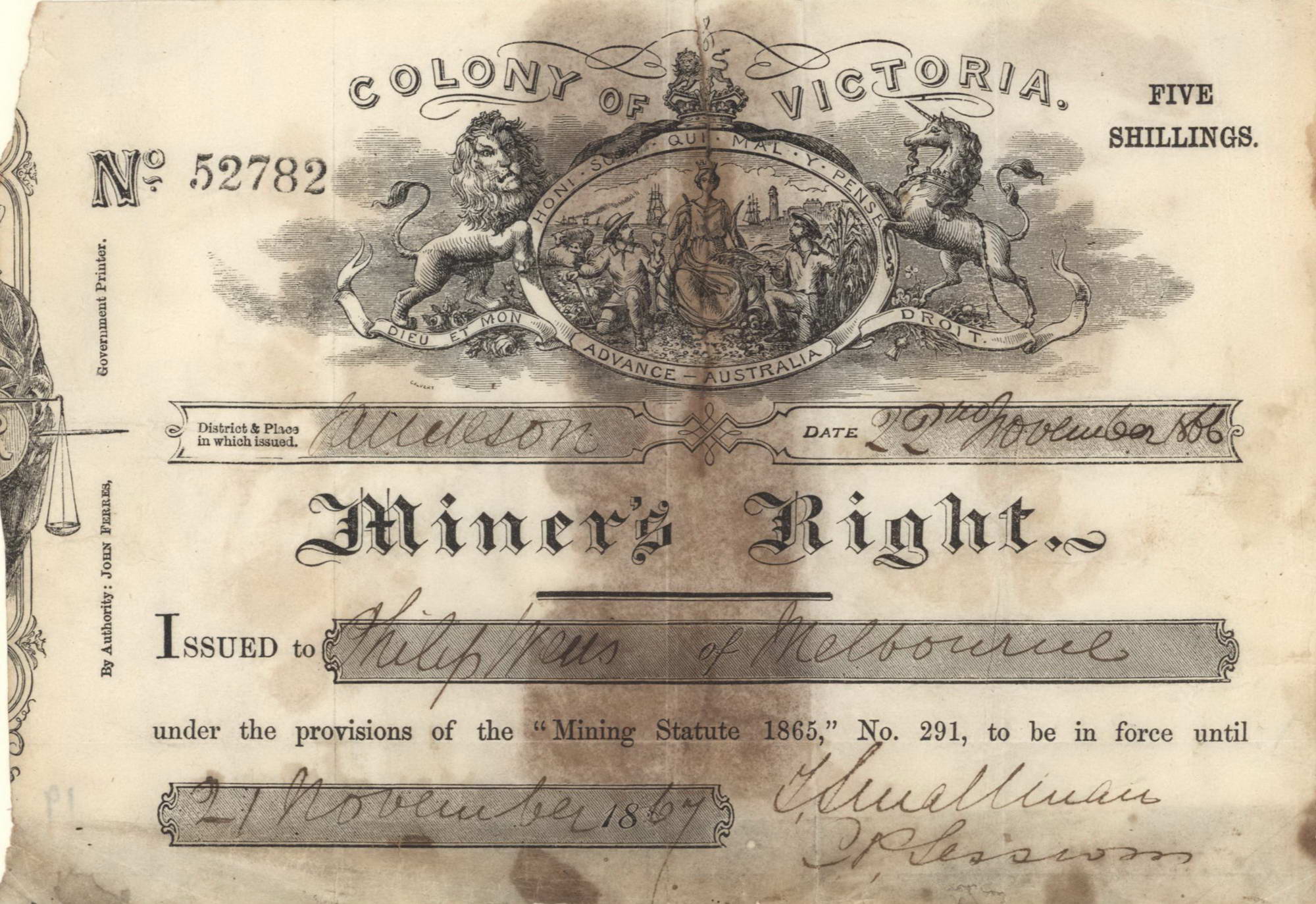 Political Unrest on the Goldfields – Old Treasury Building