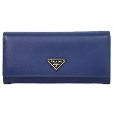 Authentic PRADA BLUE SAFFIANO WALLET