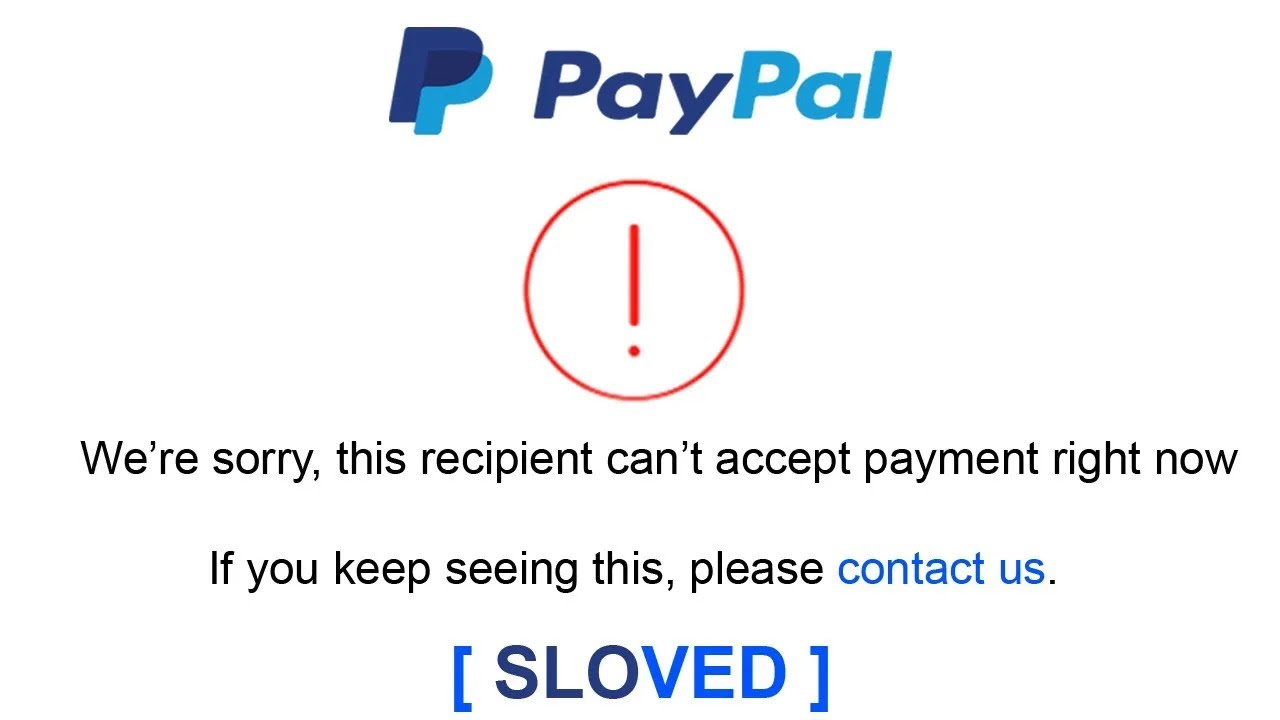 PayPal error messages when trying to transfer money | United Kingdom