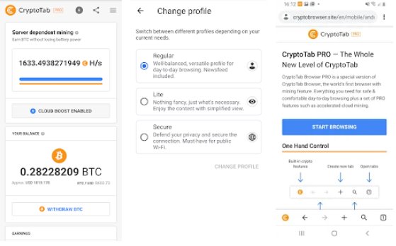 CryptoTab Browser Pro - mine on a PRO level No Ads MDO APK