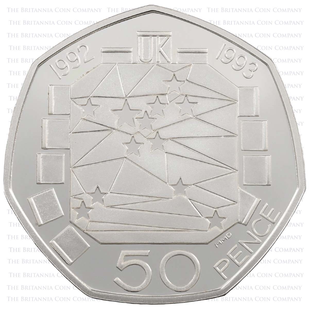 Fifty Pence Single Market, Coin from United Kingdom - Online Coin Club