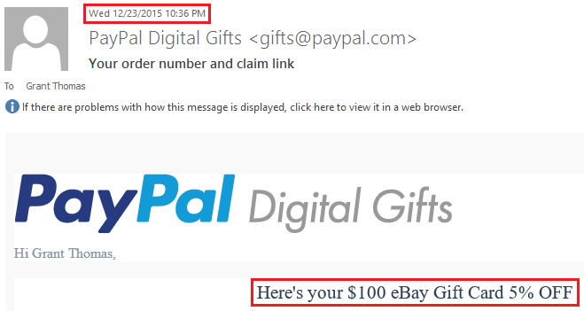 Solved: received a PayPal digital gift card but I am not s - PayPal Community