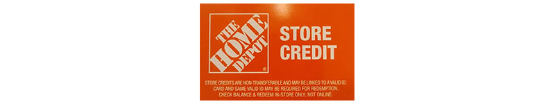 Turn Home Depot eStore credit into Cash | Zealcards