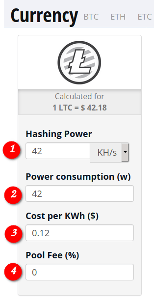 Bitmain Antminer S19j Pro+ (Th) profitability calculator