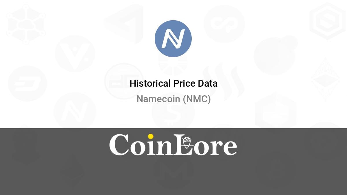 NMC ($) - Namecoin Price Chart, Value, News, Market Cap | CoinFi