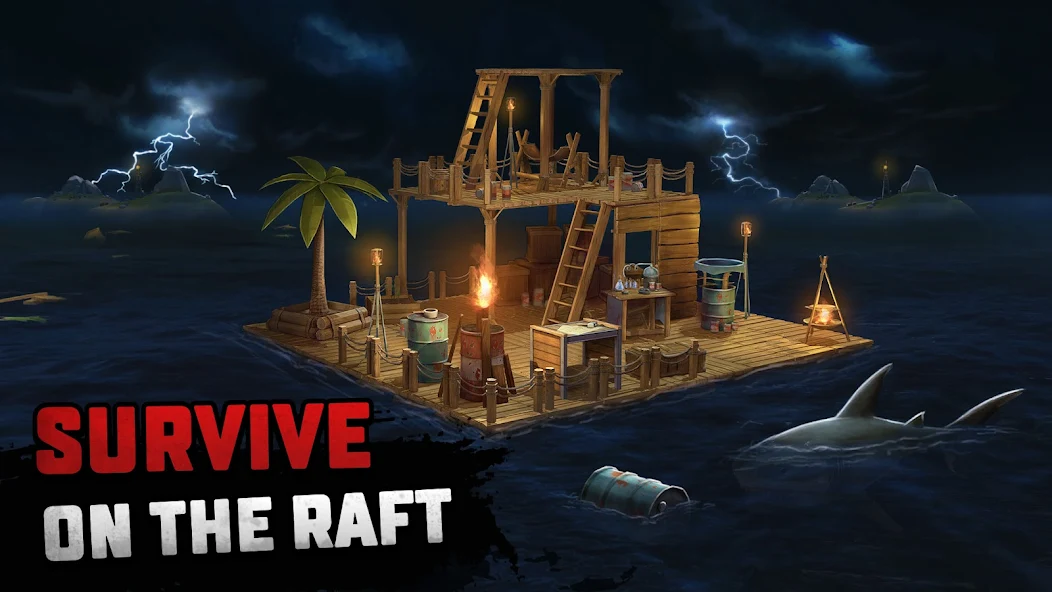 Raft Survival: Ocean Nomad v MOD APK (Free Shopping, Mega Menu) Download