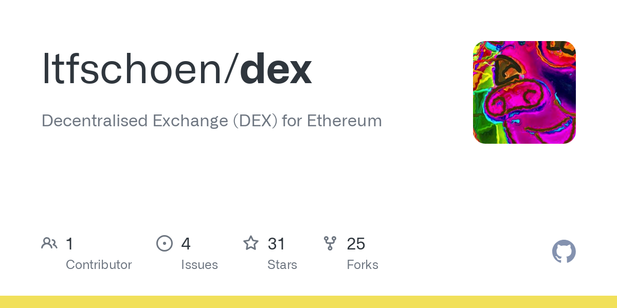 decentralized-exchange · GitHub Topics · GitHub