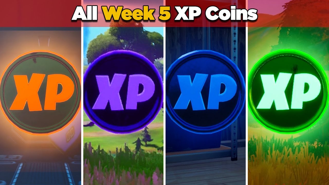 Every Week 5 XP Coin Location in Fortnite Season 4