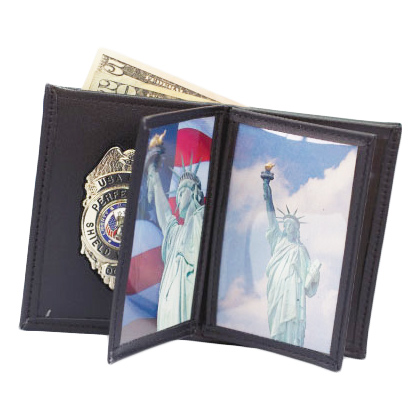 Perfect Fit , Recessed Bi-Fold Badge Wallet, Fits S Badge