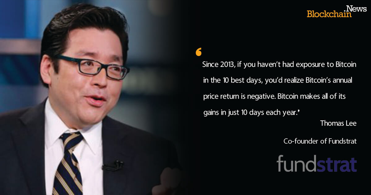 After Predicting $, Bitcoin Price, Fundstrat's Tom Lee Applauds BlackRock-Fueled Recovery