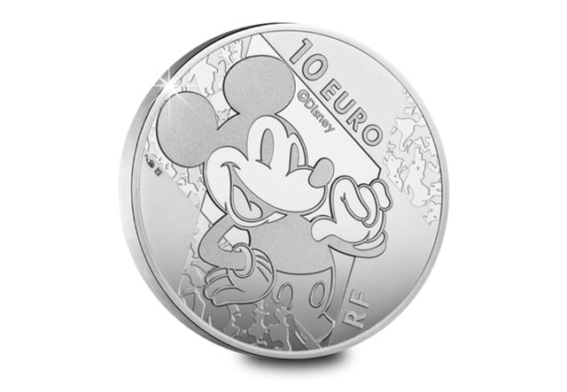 MICKEY MOUSE AND FRIENDS Years Walt Disney Silver Coin 10€ Euro France 